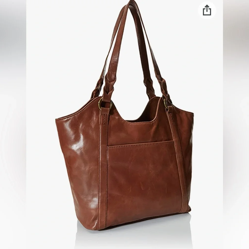 NWT The Sak Collective Sierra Leather Shopper in Teak Leaf - Picture 3 of 12